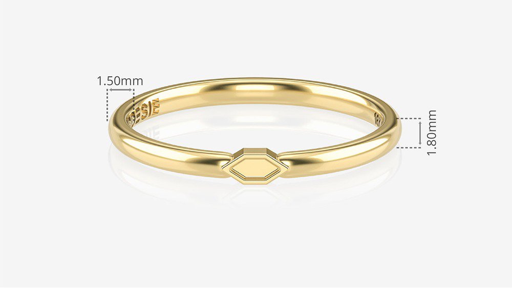 Aliança de Namoro Devotion II-B (medidas)