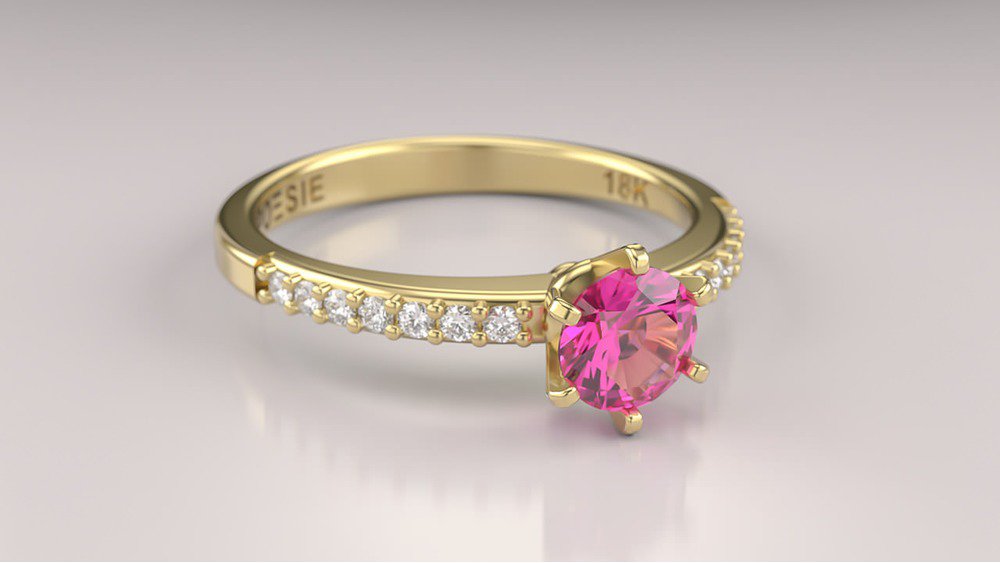 Anel de Noivado Solitaire II-Tu (2)