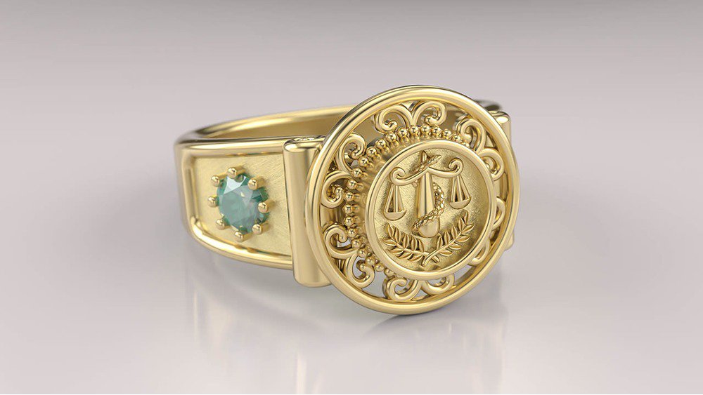 Anel de Formatura de Nutrição Sinete II (3)