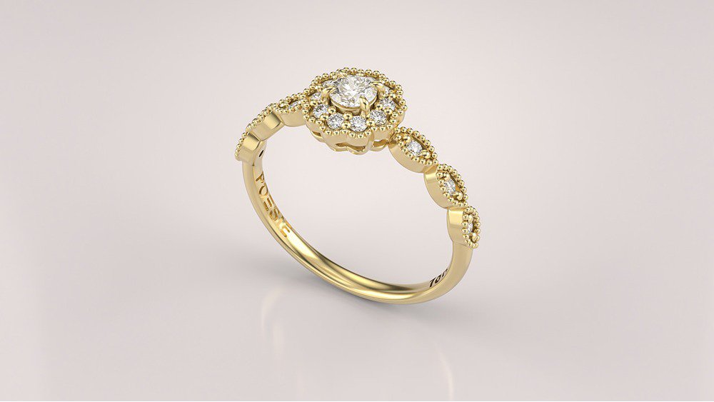 Anel de Noivado Fleur II (1)