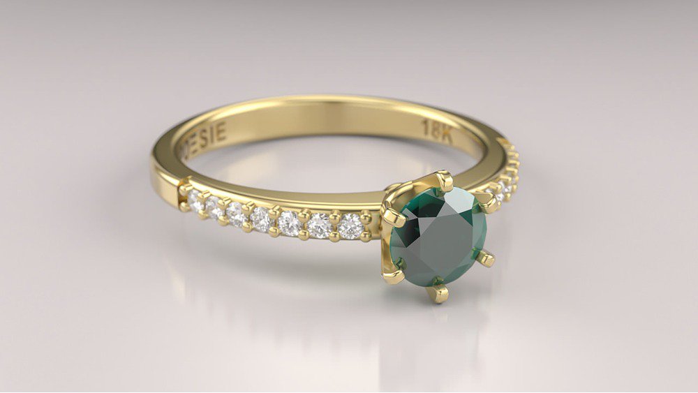 Anel de Noivado Solitaire II-Tv (2)