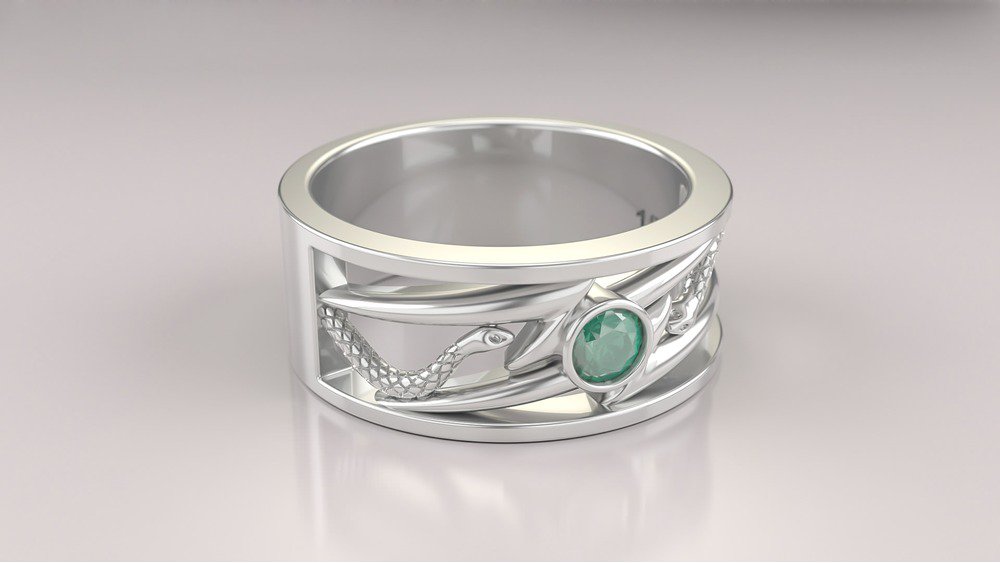 Anel de Formatura de Fisioterapia Move (Prata 925) (2)