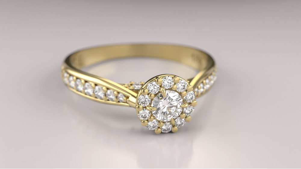 Anel de Noivado Uni II (diamantes de laboratório) (2)