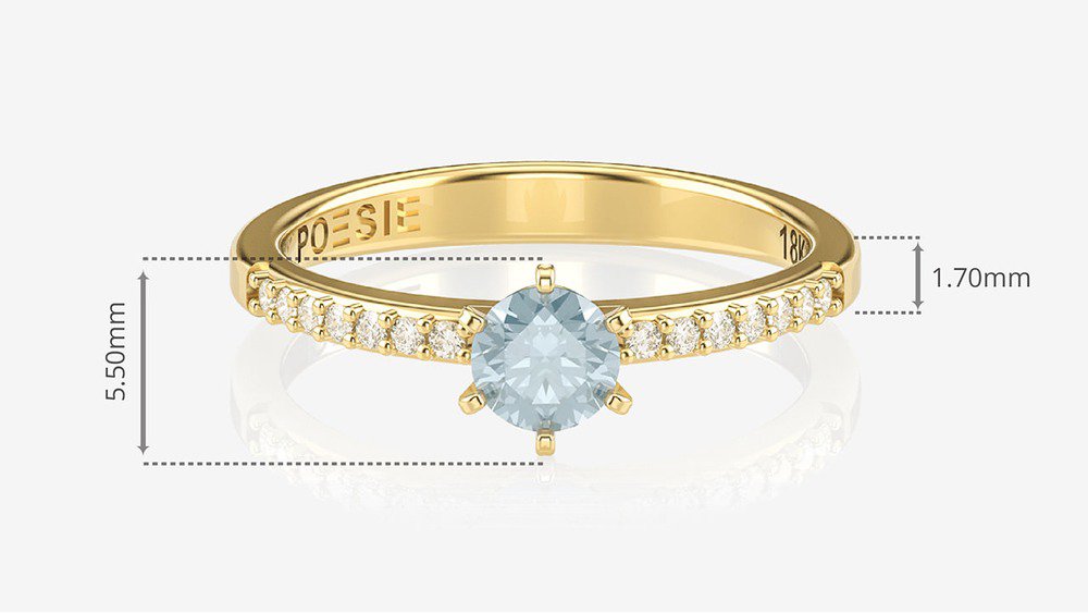 Anel de Noivado Solitaire II-Tp (medidas)