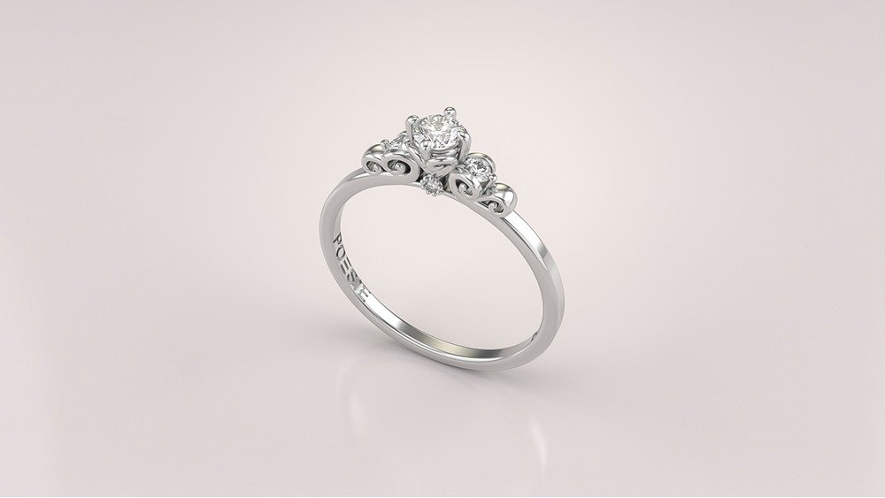 Anel de Noivado Liebe I (diamantes de laboratório) (1)