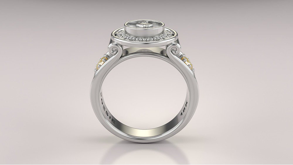 Anel de Formatura de Farmácia Sinete I (2)