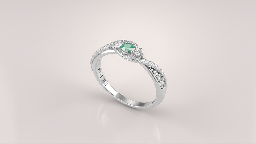  Anel de Formatura de Saúde Angitia Prata (diamantes de laboratório) (1)