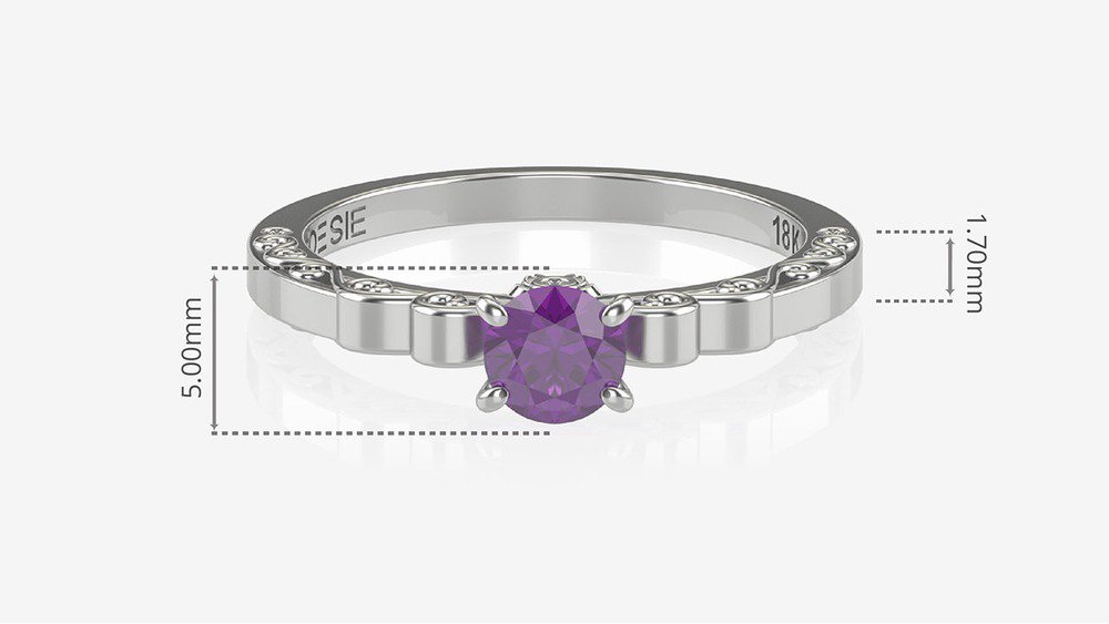 Anel de Noivado Sakura I-Am (medidas)