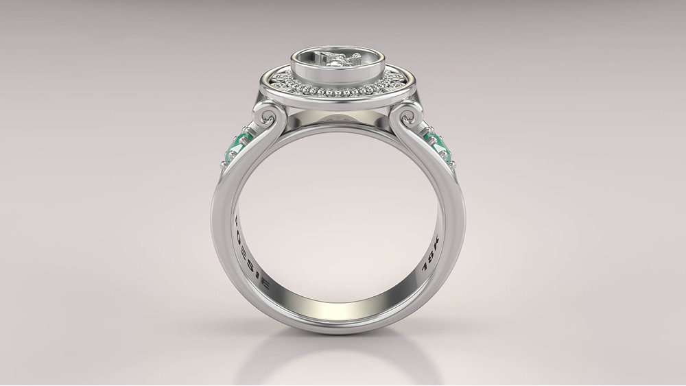 Anel de Formatura de Educação Física Sinete I (2)