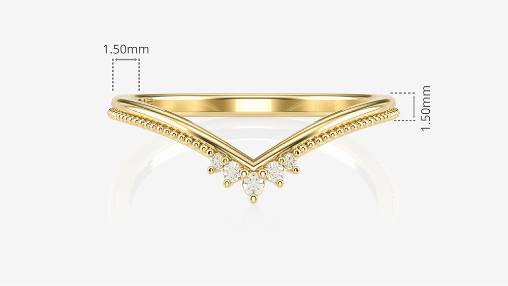 Aliança Tiara II (medidas)