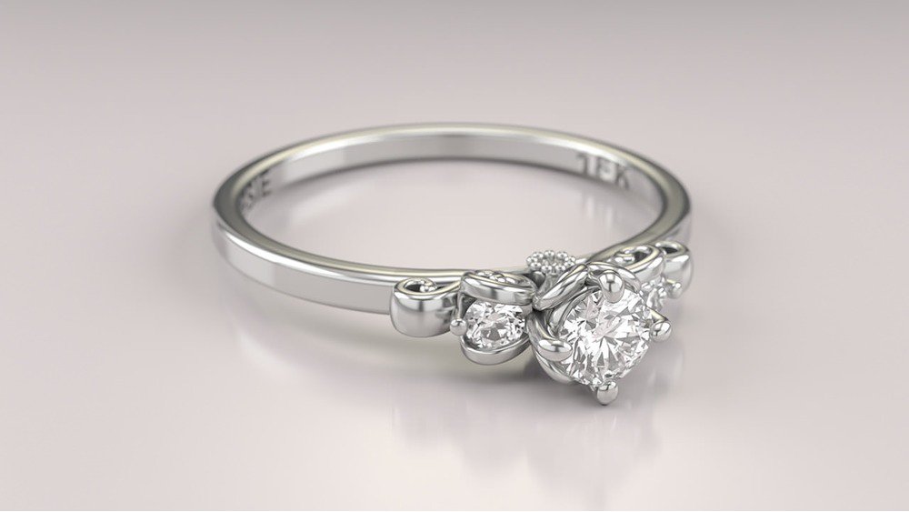 Anel de Noivado Liebe I (diamantes de laboratório) (3)
