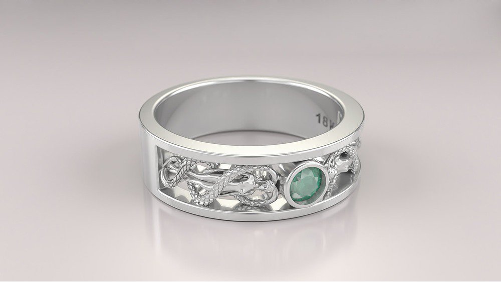 Anel de Formatura de Estética e Cosmética Hígia (Prata 925) (2)