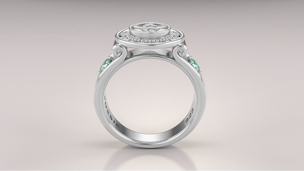 Anel de Formatura de Medicina Veterinária Sinete (Prata 925) (2)