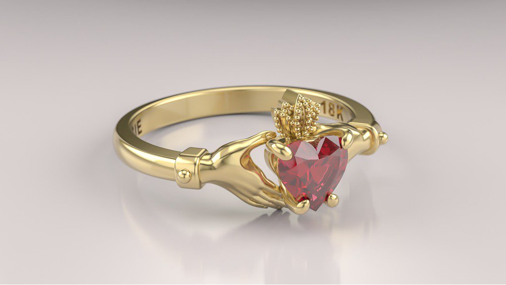 Anel Claddagh II-Ru (2)