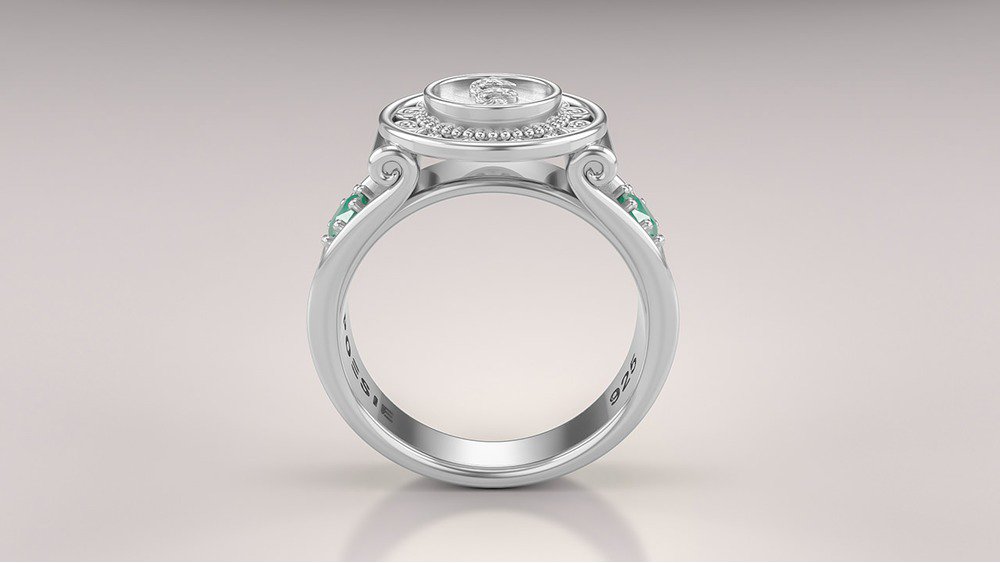 Anel de Formatura de Medicina Sinete (Prata 925) (2)