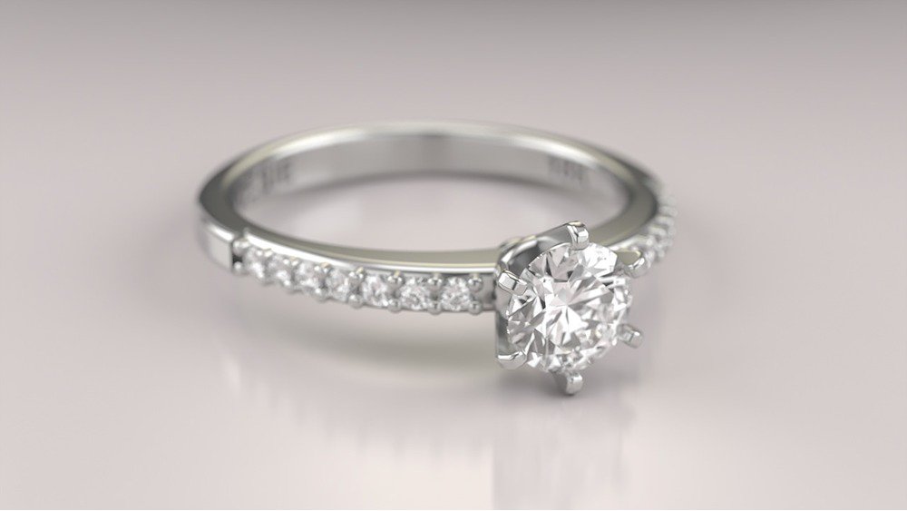 Anel de Noivado Solitaire I (diamantes de laboratório) (2)