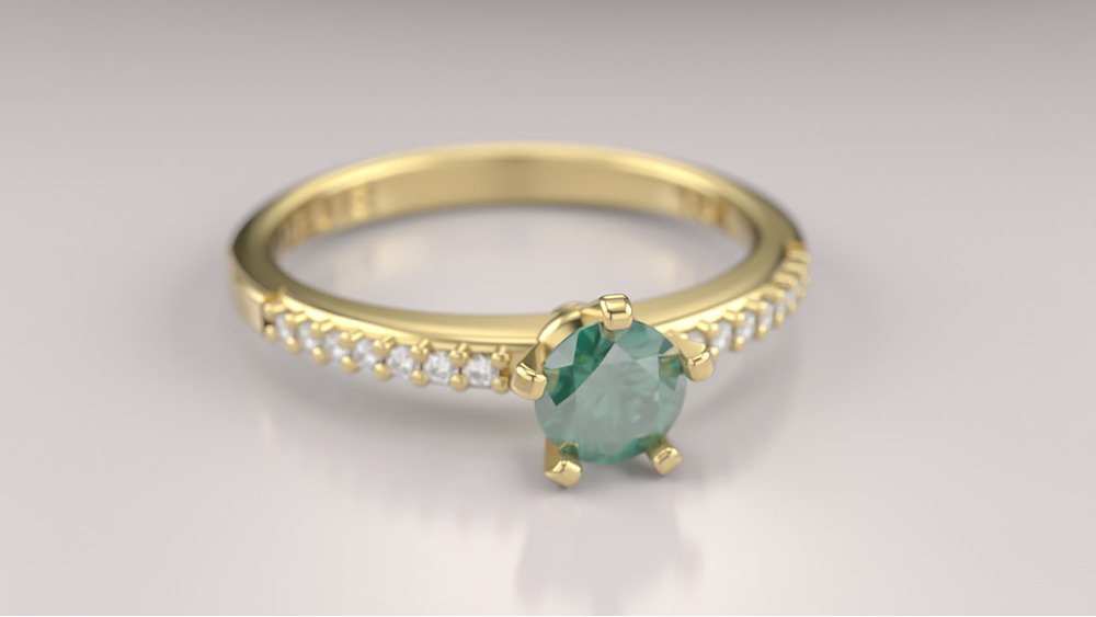 Anel de Noivado Petit Solitaire II-Es (2)