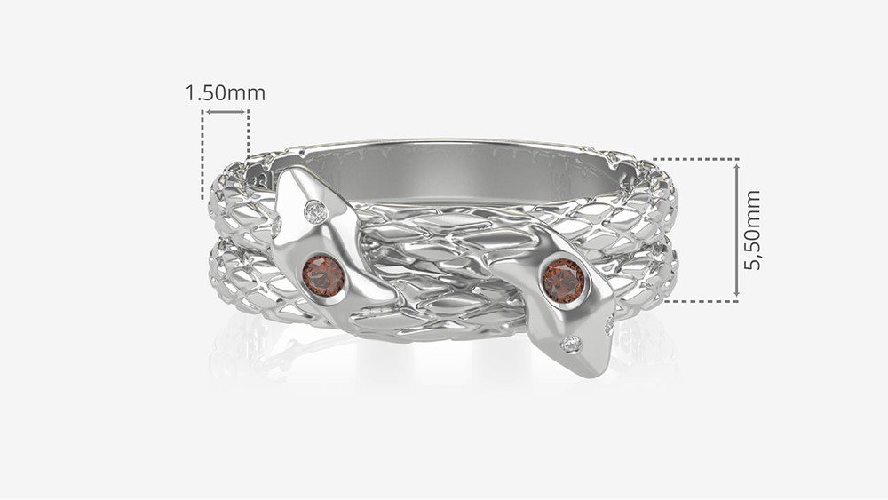 Anel Formatura de Odontologia Nagi I (medidas)