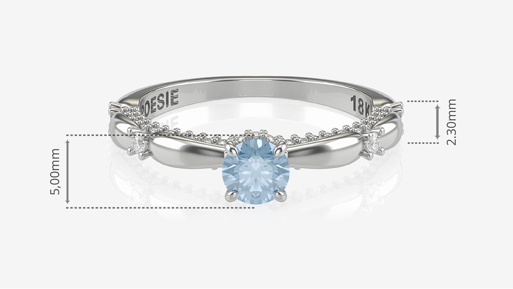 Anel de Noivado Ária I-Tp (medidas)