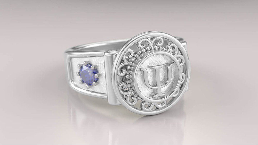 Anel de Formatura de Psicologia Sinete (Prata 925) (3)