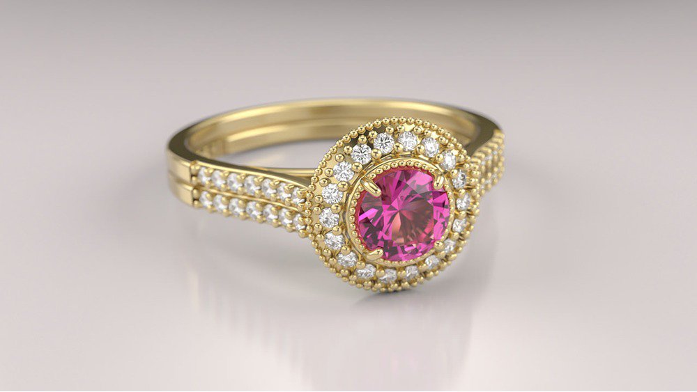 Anel de Noivado Enchanté II-Tu (2)