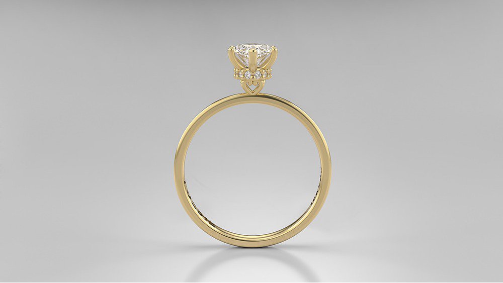 Anel de Noivado Aura Marquise II (diamantes de laboratório) (2)