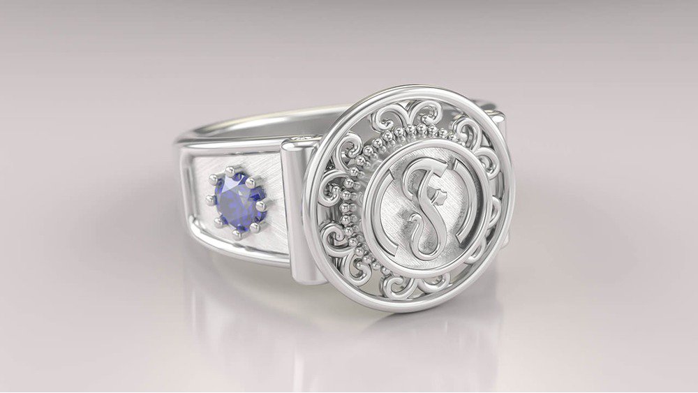 Anel de Formatura de Fonoaudiologia Sinete (Prata 925) (3)