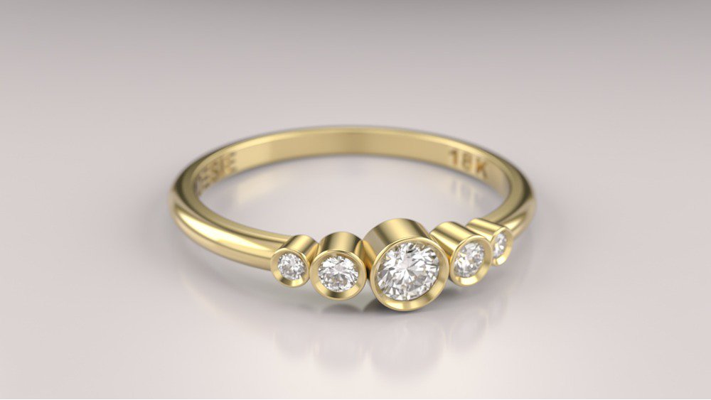 Anel de Noivado Lune II (3)