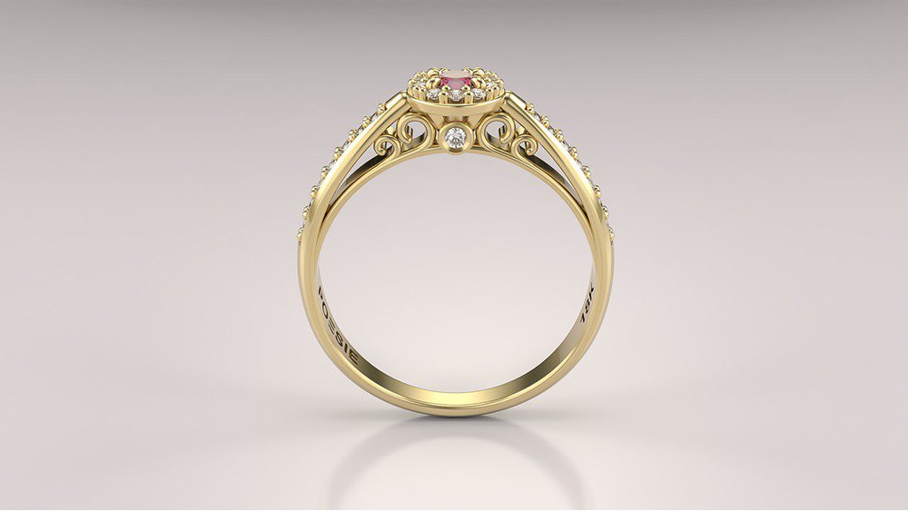 Anel de Noivado Insígnia II-Ru (2)