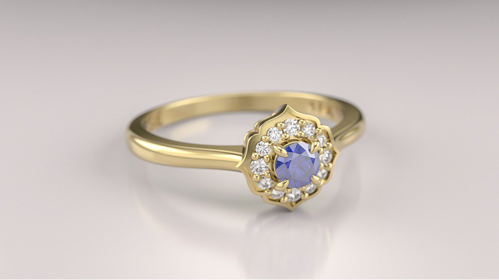 Anel de Noivado Florence II-Sa (2)