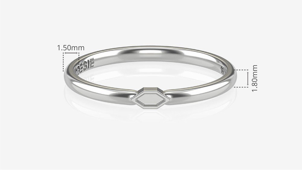  Aliança de Namoro Devotion I-B (medidas)