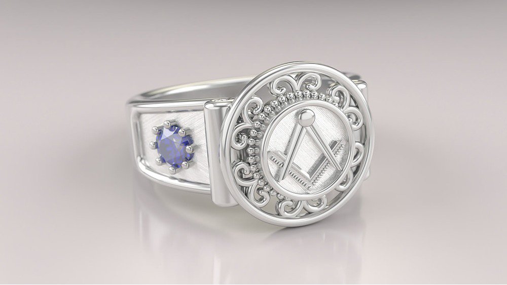 Anel de Formatura de Arquitetura Sinete (Prata 925) (3) 