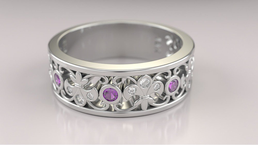 Anel de Formatura de Letras Lis I (2)