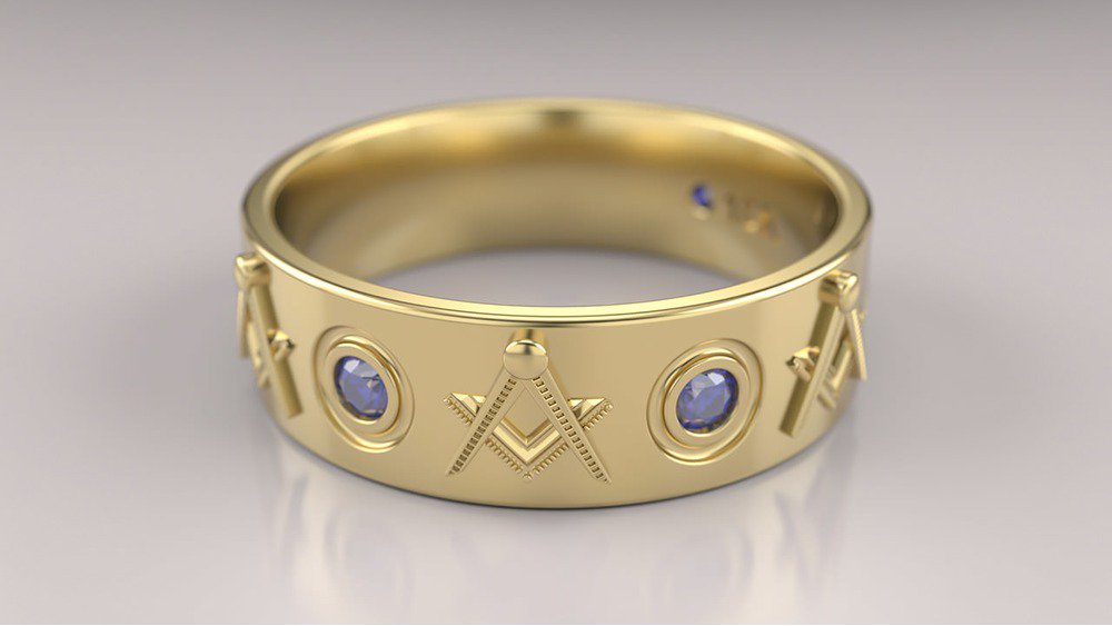 Anel de Formatura de Arquitetura Blueprint II (2)