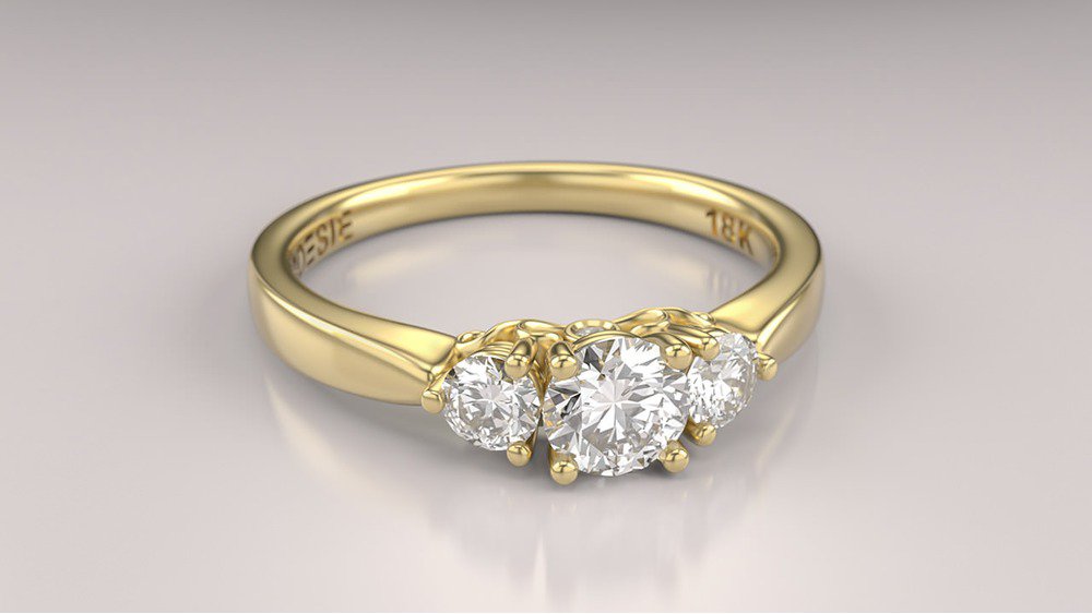 Anel de Noivado Trilogy II (3)