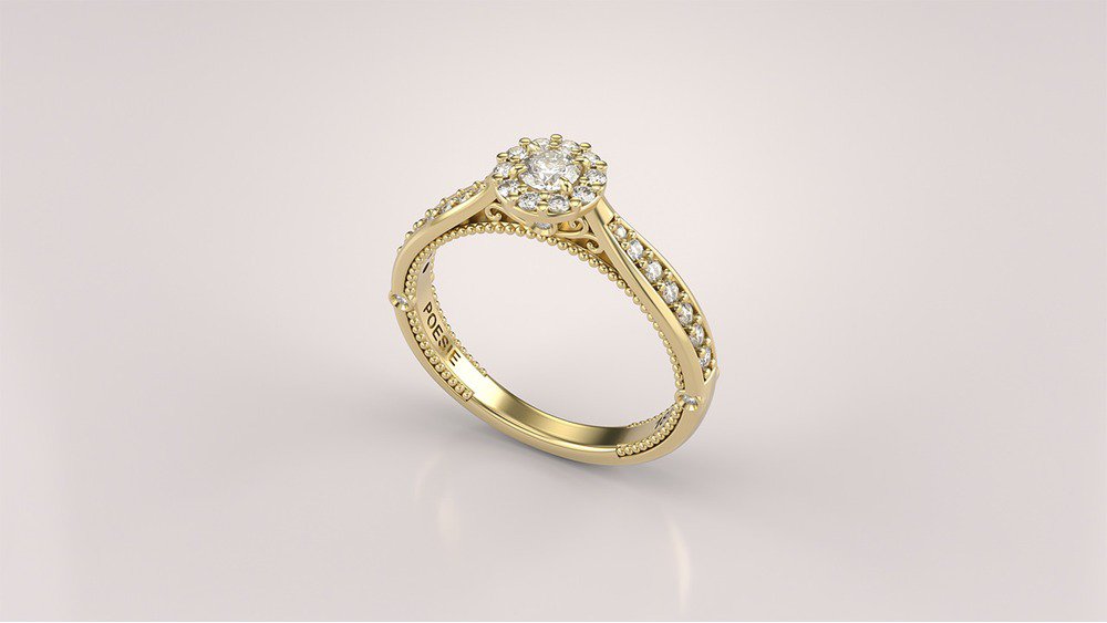 Anel de Noivado Uni Princess II (diamantes de laboratório) (1)