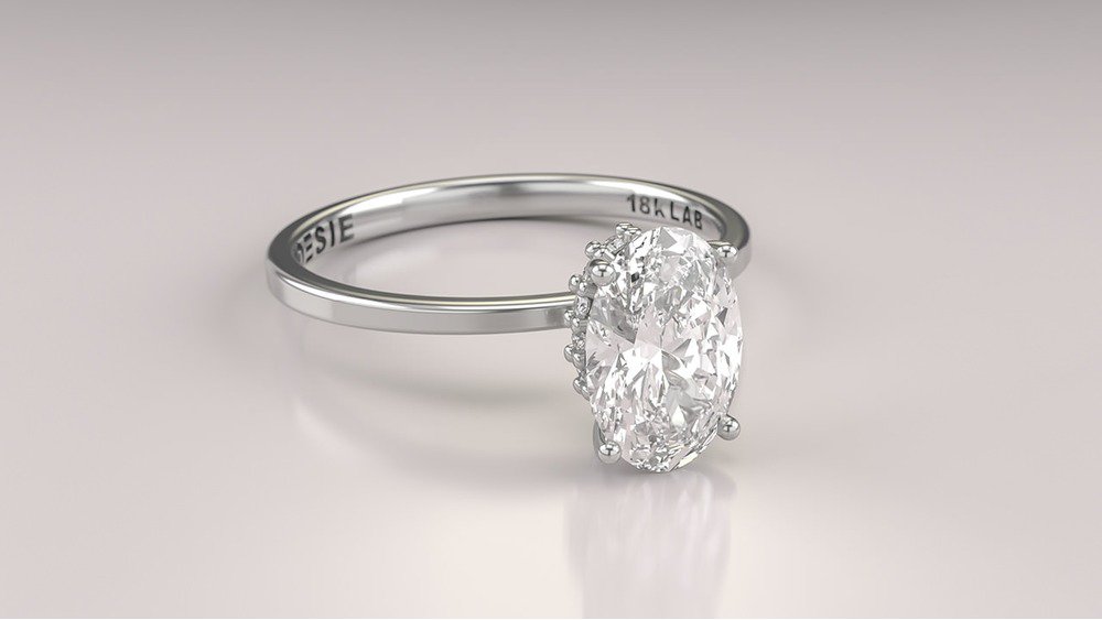 Anel de Noivado Aura I (diamantes de laboratório) (3)