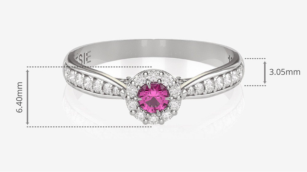 Anel de Noivado Uni I-Tu (medidas)