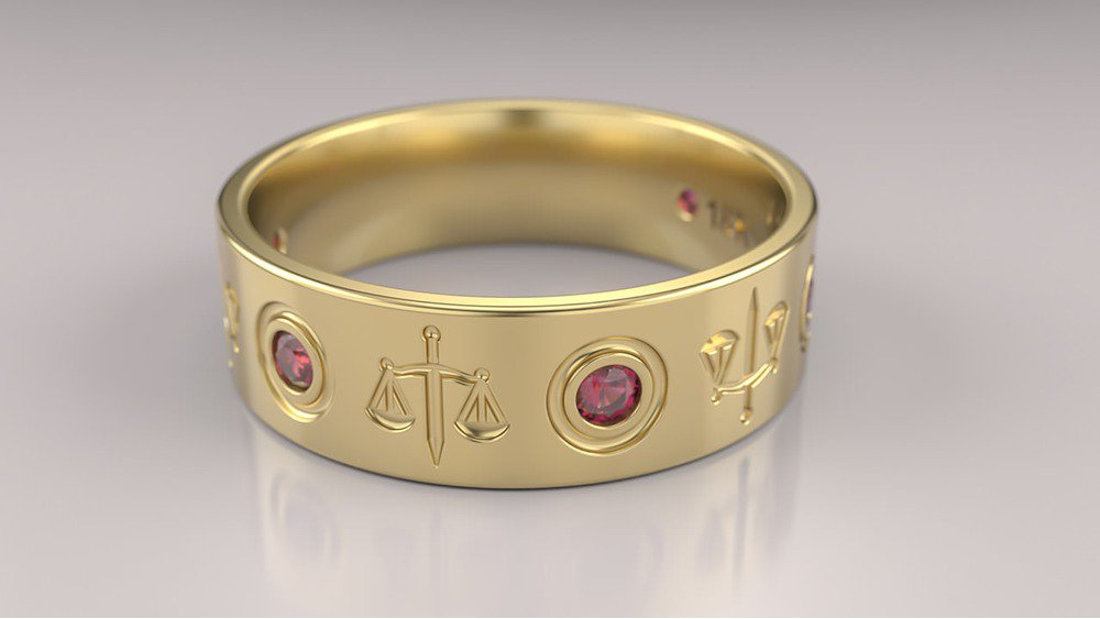 Anel de Formatura de Direito Lex II (2)