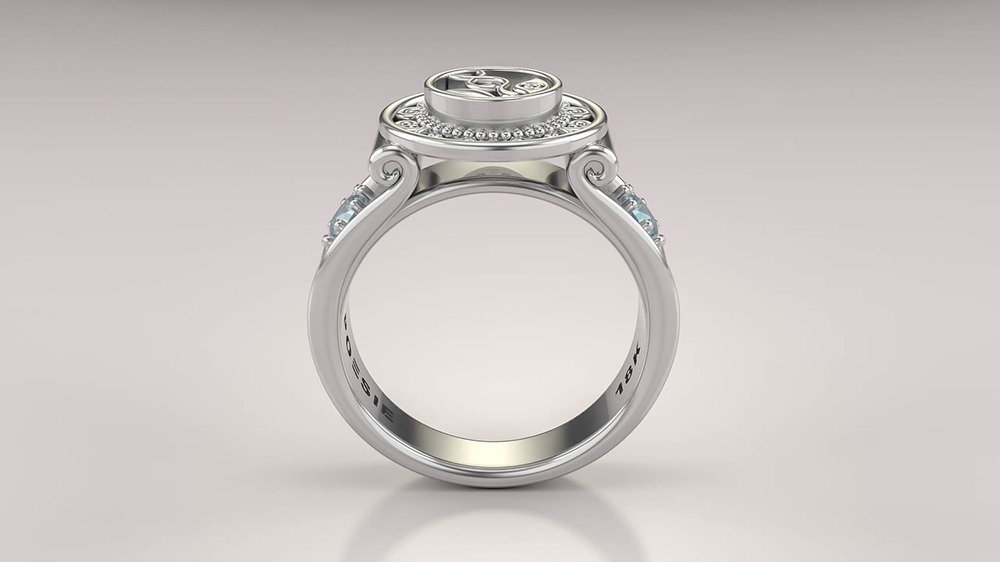 Anel de Formatura de Biologia Sinete I (2)