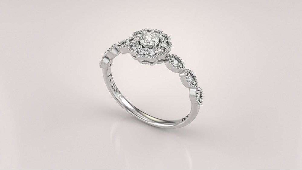 Anel de Noivado Fleur I (1)