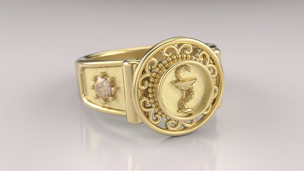 Anel de Formatura de Farmácia Sinete II (3)