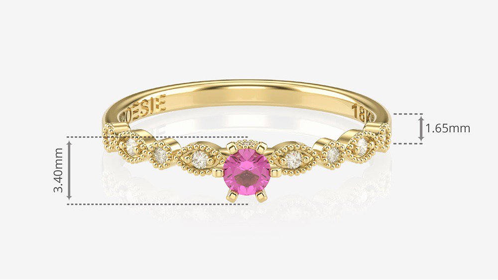 Anel de Noivado Destiny II-Tu (medidas)