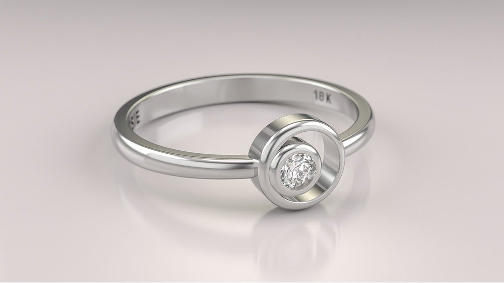  Anel de Noivado Lua I (2)