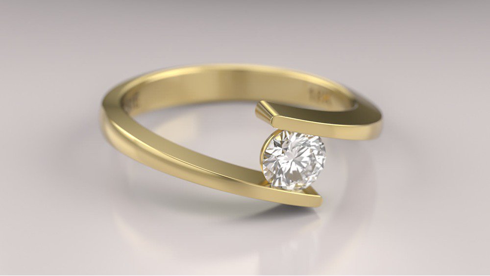 Anel de Noivado Mini Mies II (2)