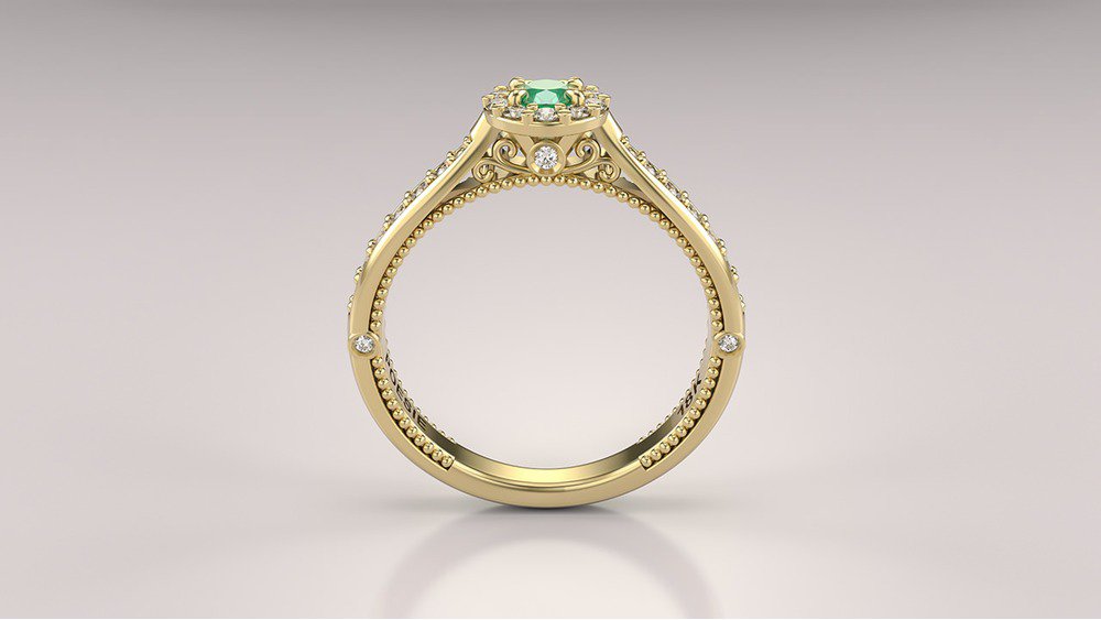 Anel de Noivado Uni Princess II-Tv (2)