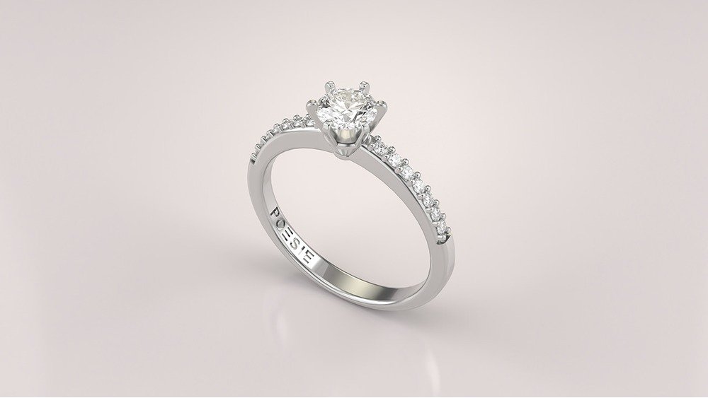 Anel de Noivado Solitaire I (diamantes de laboratório) (1)