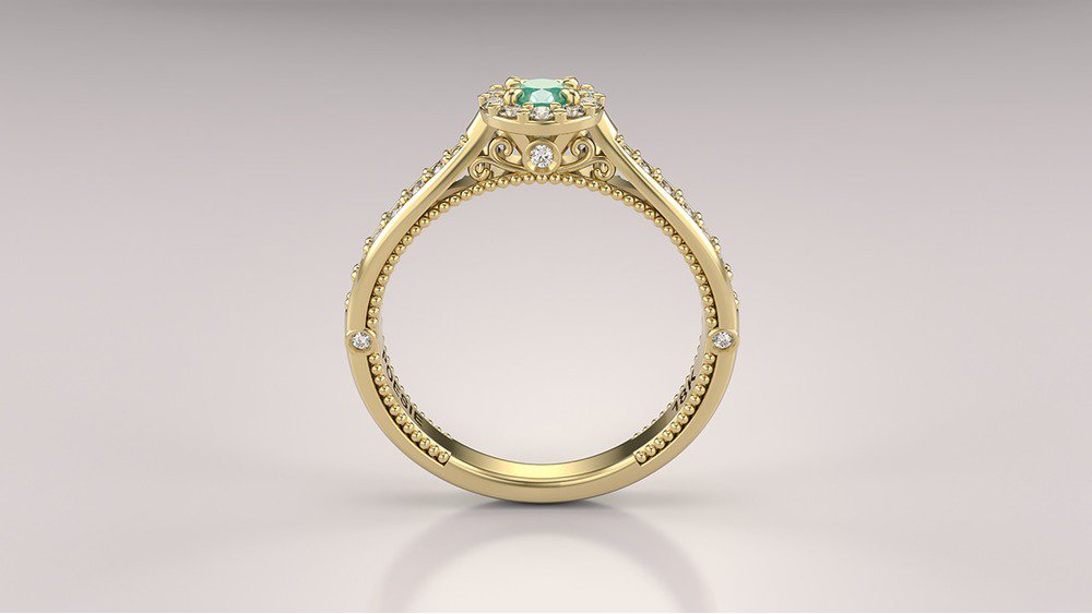 Anel de Noivado Uni Princess II-Es (2)