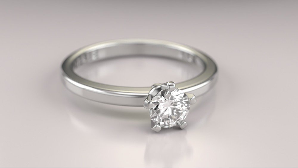 Anel de Noivado Promise I (diamantes de laboratório) (2)