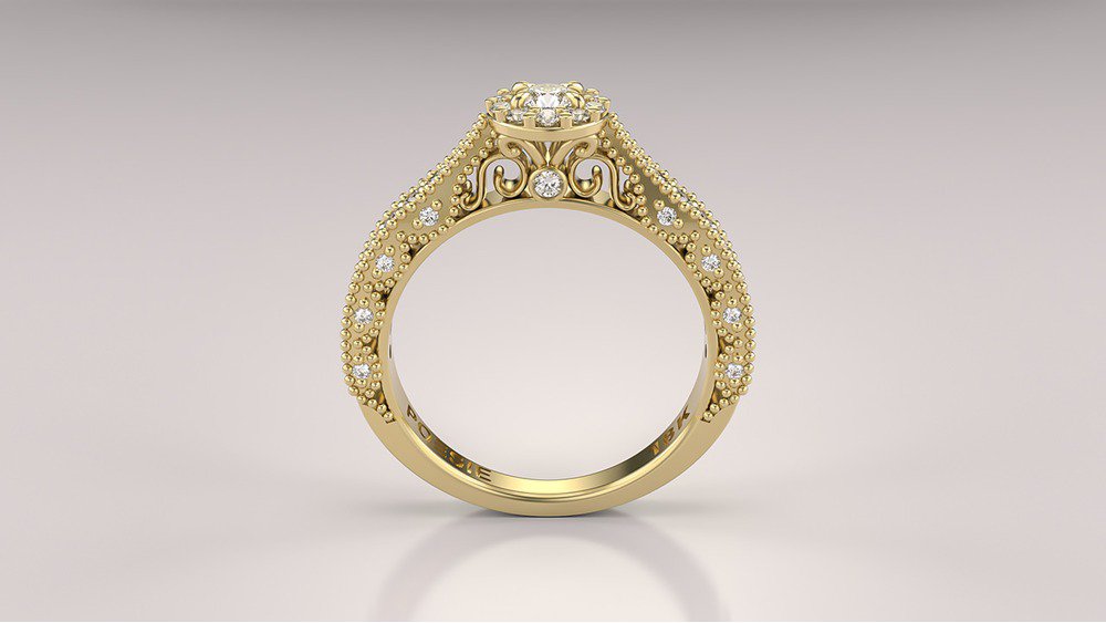 Anel de Noivado Elysian II (2)